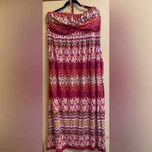 Garnet Hill halter top maxi dress. Size xl- Adorable! Worn once.